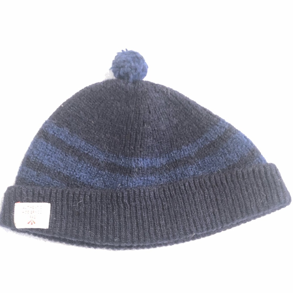 Nigel Cabourn Knit Beanie Watch Cap, Blue Stripe